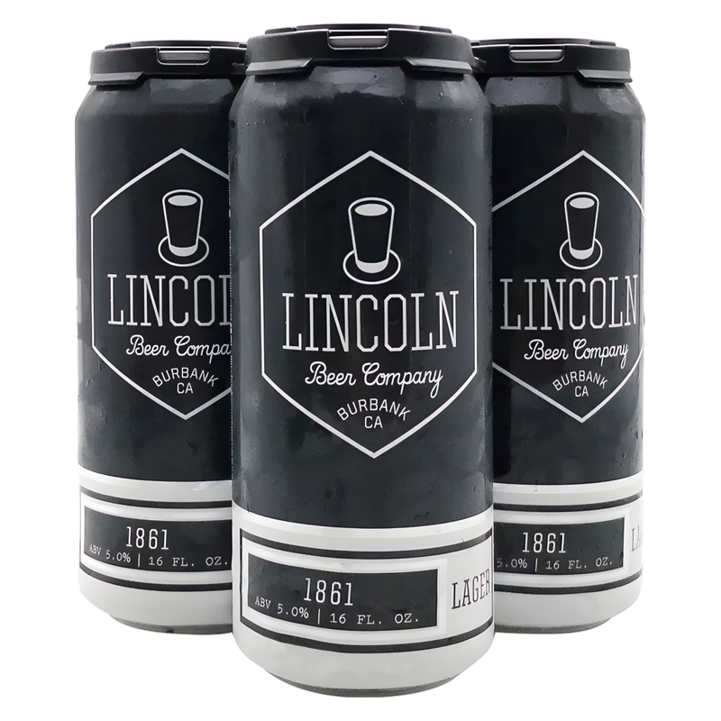 Lincoln Beer Co. 1861 Lager 4pk 16oz Can