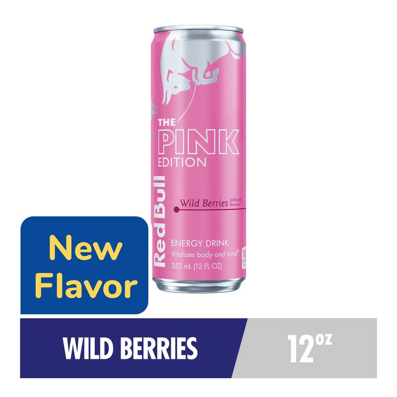 Red Bull Pink Edition Wild Berries 12oz Can