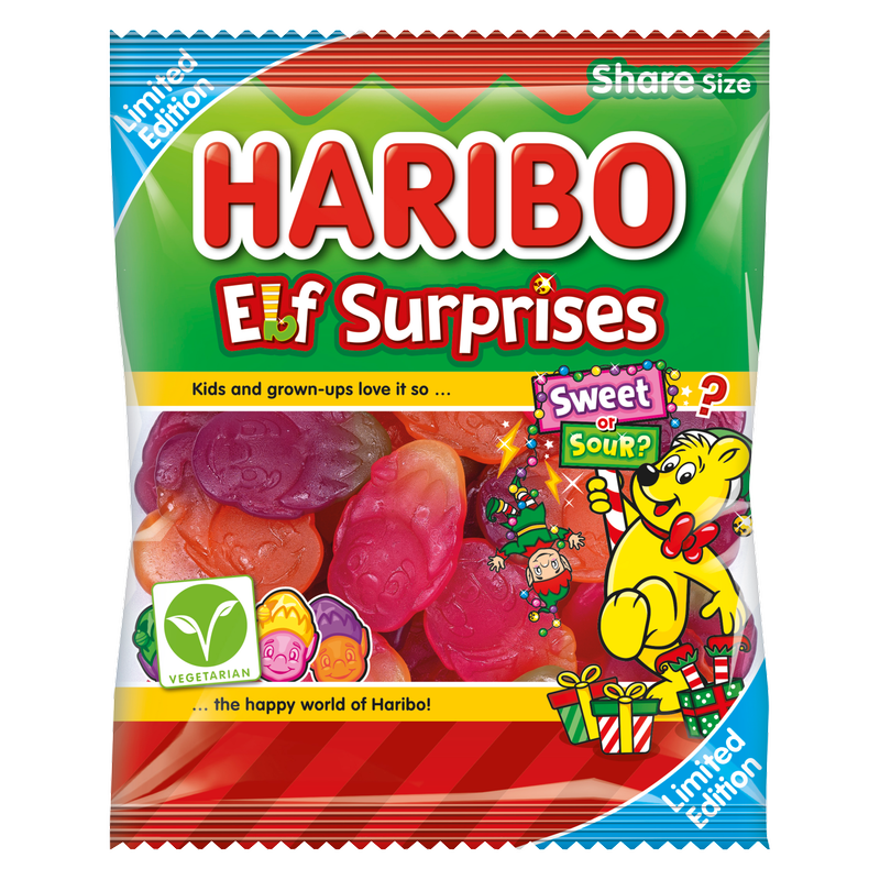 Haribo Elf Buddies Sweets Share Bag, 160g