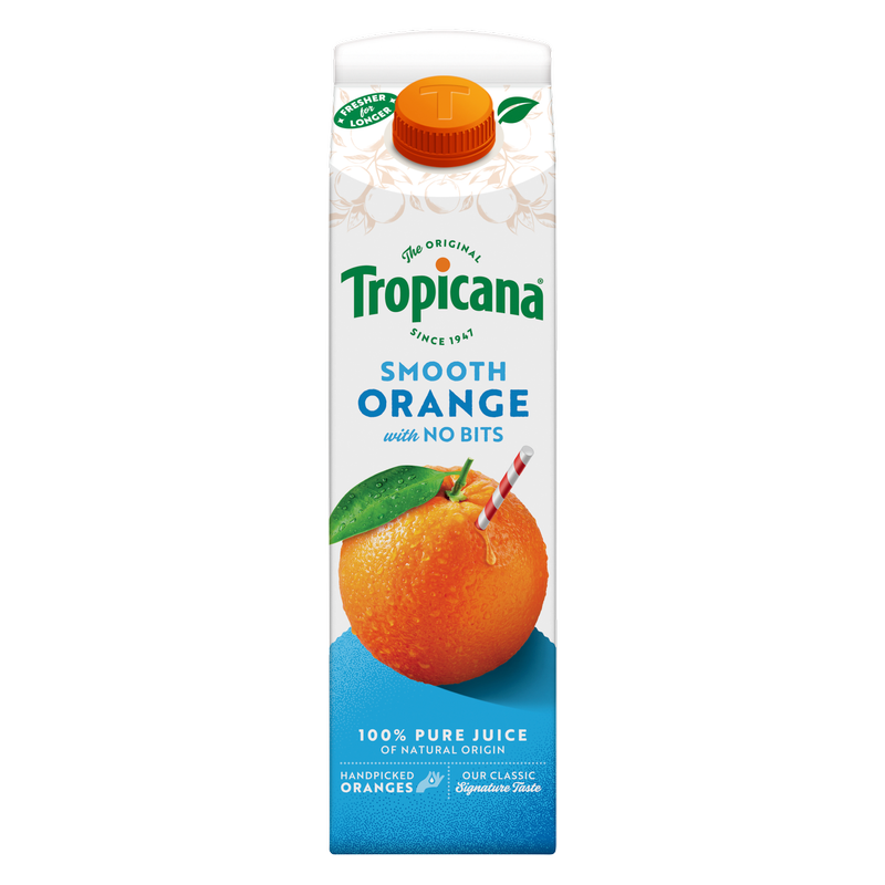 Tropicana Pure Smooth Orange Juice, 850ml