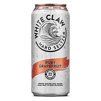 White Claw Hard Seltzer Ruby Grapefruit Single 16oz Can
