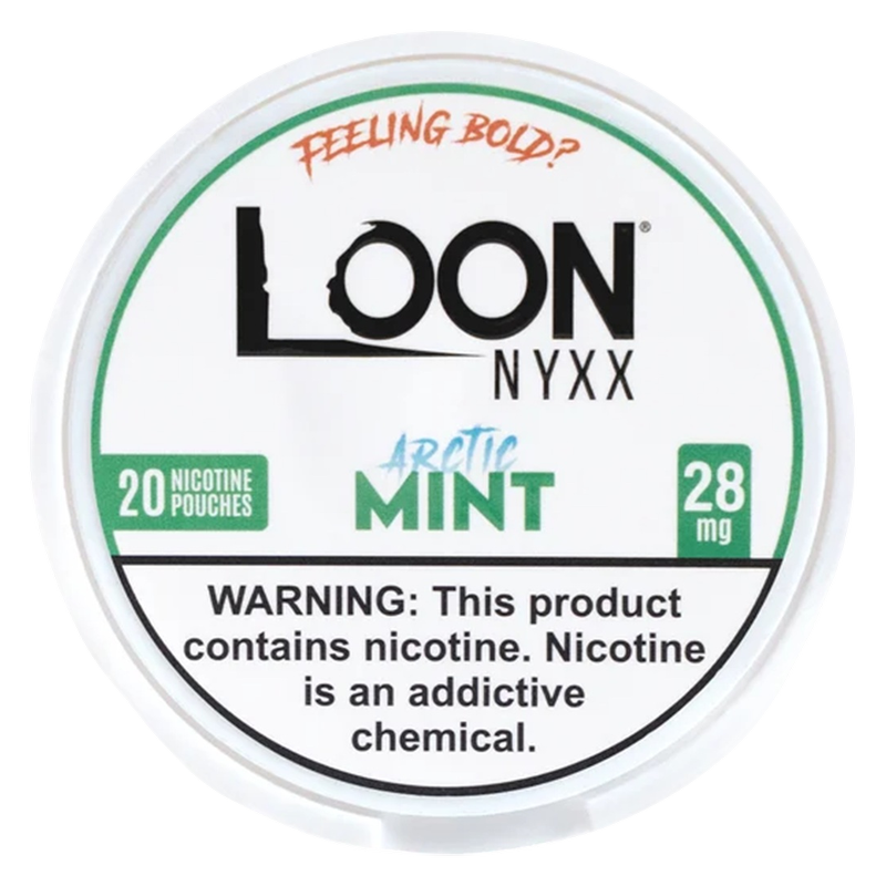 Loon Nyxx Arctic Mint Nicotine Pouch, 28mg. 