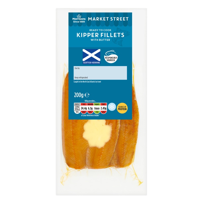 Morrisons Kipper Fillets with Butter, 200g