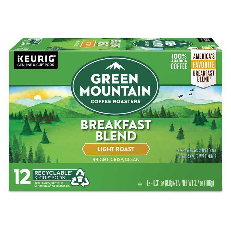 Green Mountain Coffee Breakfast Blend K-Cups 12ct