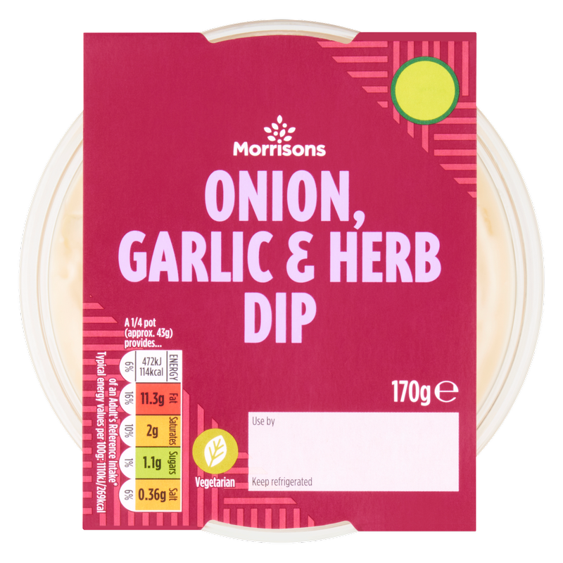 Morrisons Onion, Garlic & Herb Dip, 170g