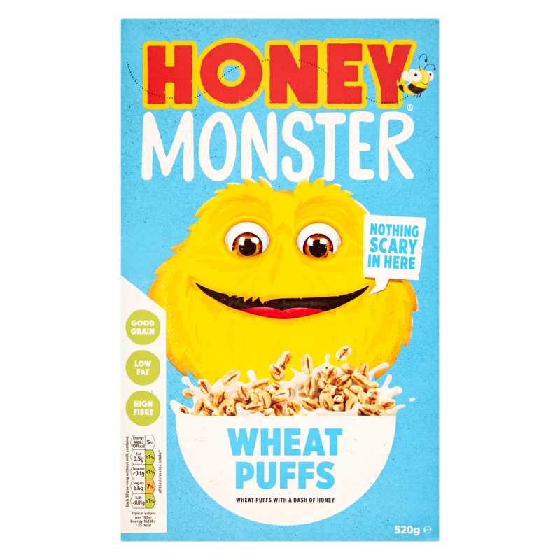 Honey Monster Wheat Puffs, 520g