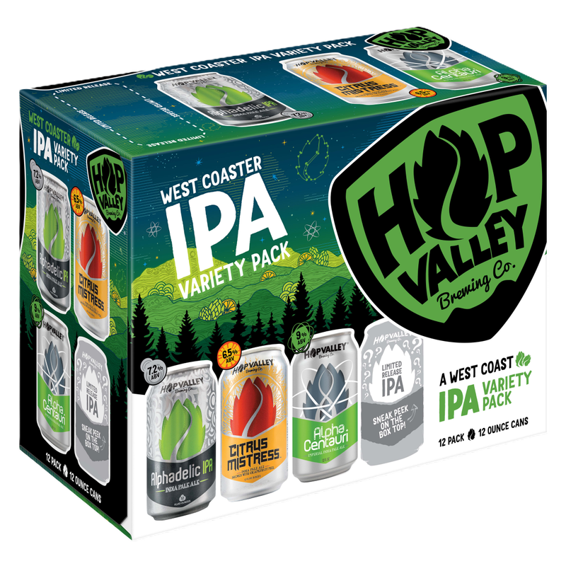 Hop Valley West Coaster Variety Pack  (12PKC 12 OZ)