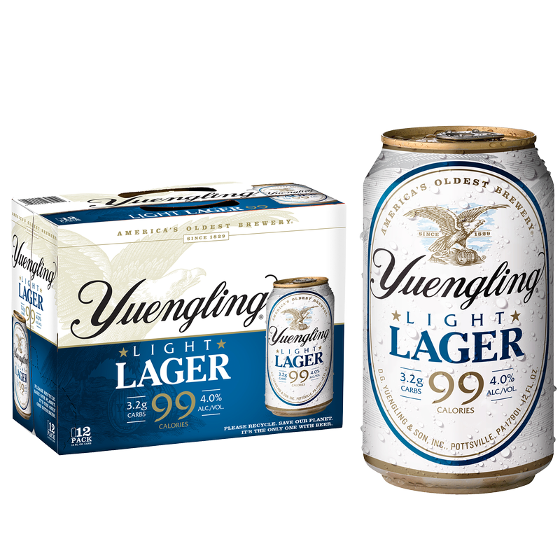 Yuengling Light Lager 12pk 12oz Can 4.0% ABV