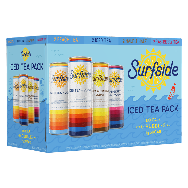 Surfside Iced Tea 8pk 12oz 4.5% ABV