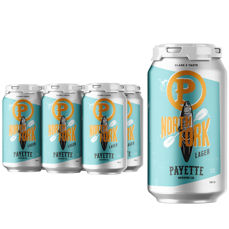 Payette North Fork Lager 6pk 12oz Can 4.4% ABV