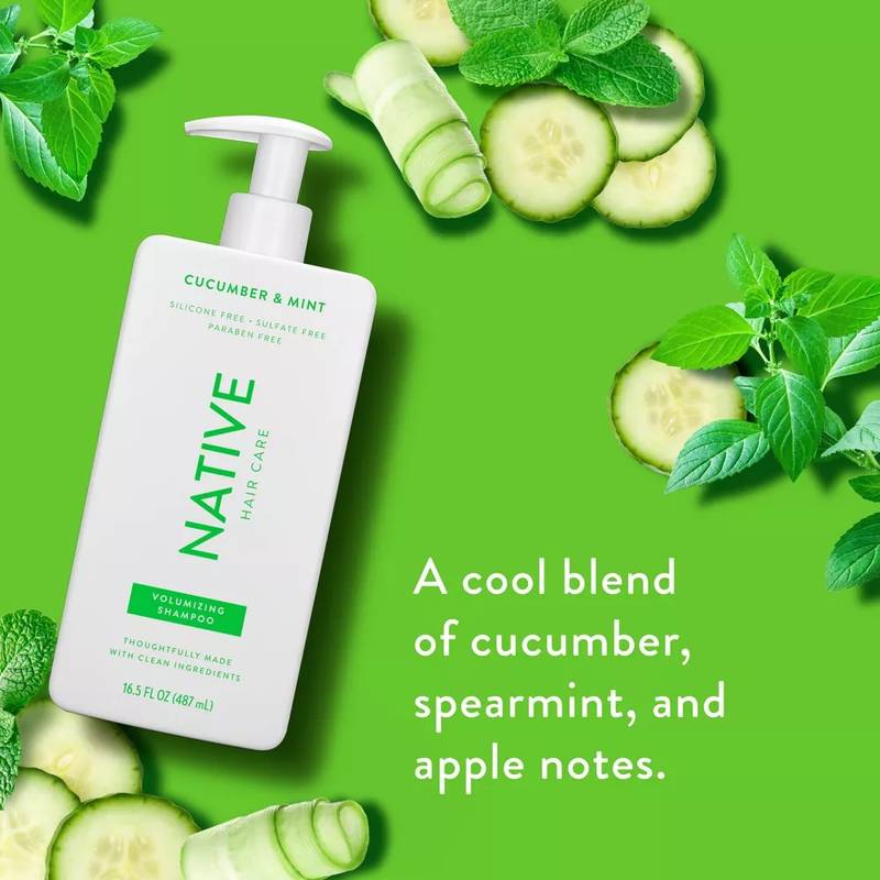 Native Cucumber & Mint Volume Shampoo  16.5 fl oz