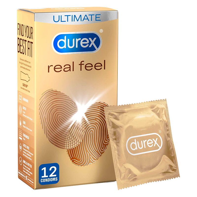 Durex Real Feel Non Latex Condoms, 12pcs