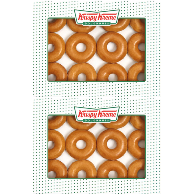 Krispy Kreme Original Glazed Double Dozen, 24 Doughnuts