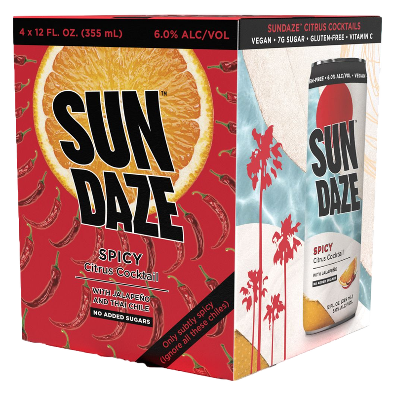 SunDaze Citrus Cocktail Spicy 4pk 12oz Cans