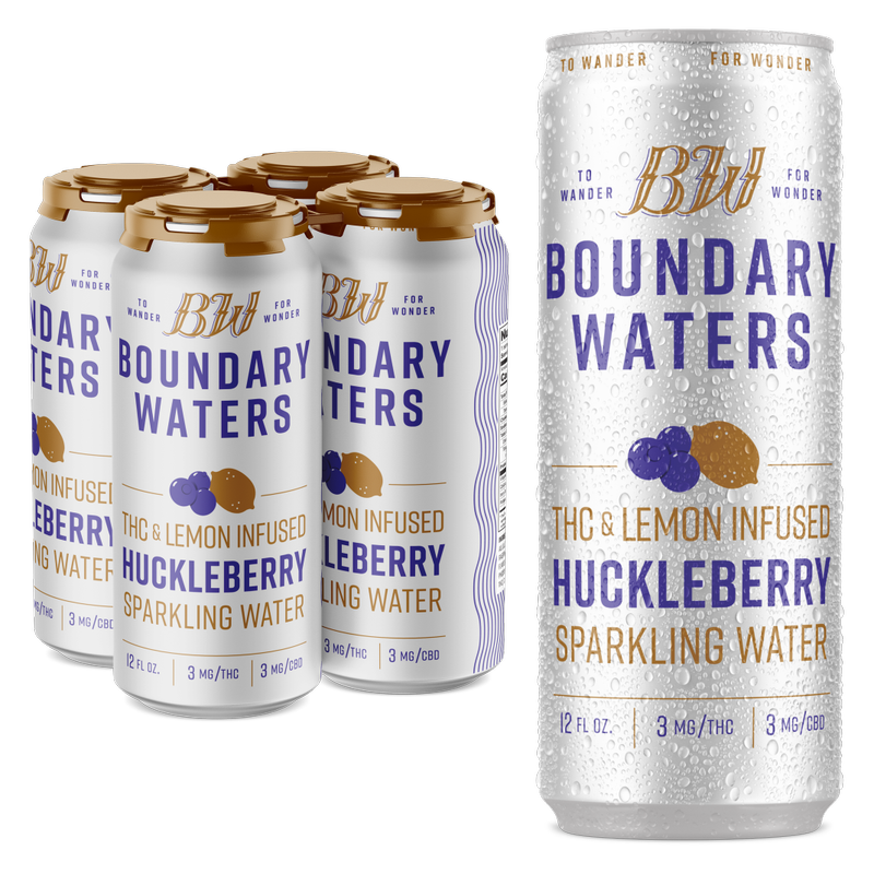 Boundary Waters 3mg THC Huckleberry Lemonade 4pk 12oz Can