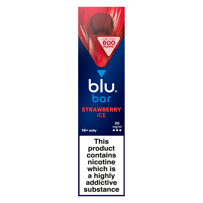 Blu Bar Strawberry Ice Disposable Vape 20mg/ml, 1pcs