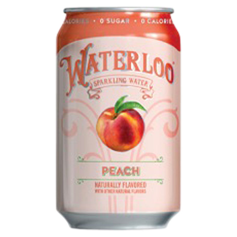 Waterloo Sparkling Water Peach Single 12oz Can