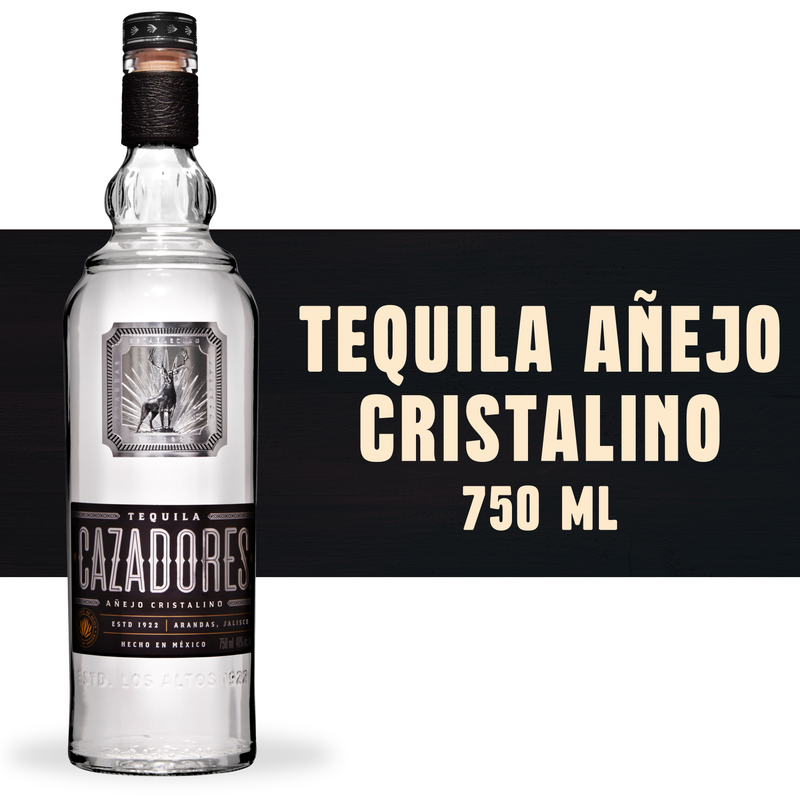 Cazadores Anejo Cristalino Tequila 750ml (80 Proof)