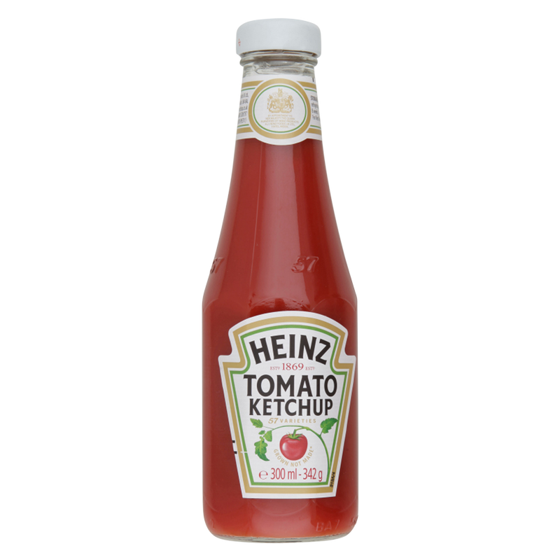 Heinz Tomato Ketchup Glass Bottle, 342g