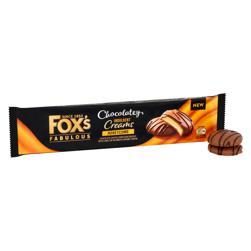 Fox's Chocolatey Indulgent Creams Honeycomb, 130g