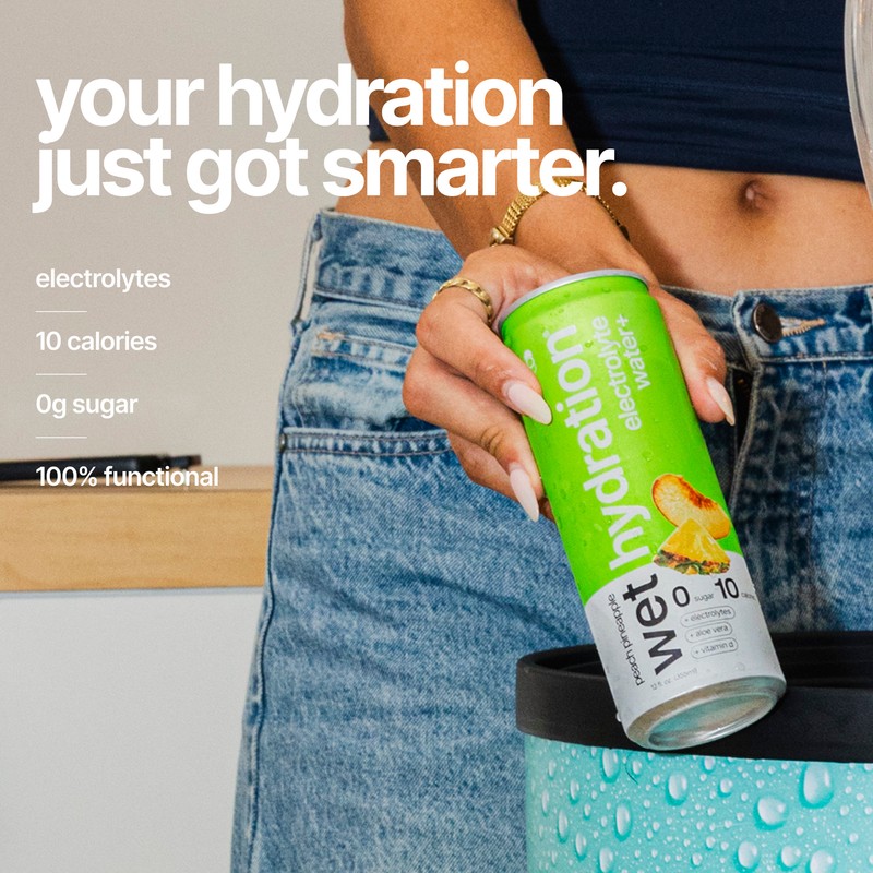Wet Hydration Peach Pineapple Water 12oz Can