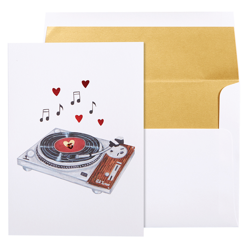 NIQUEA.D "Love Vinyl" Anniversary Card 5x8"