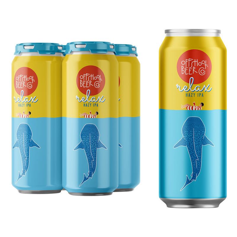Offshoot Relax Hazy IPA 4pk 16oz Can 6.8% ABV