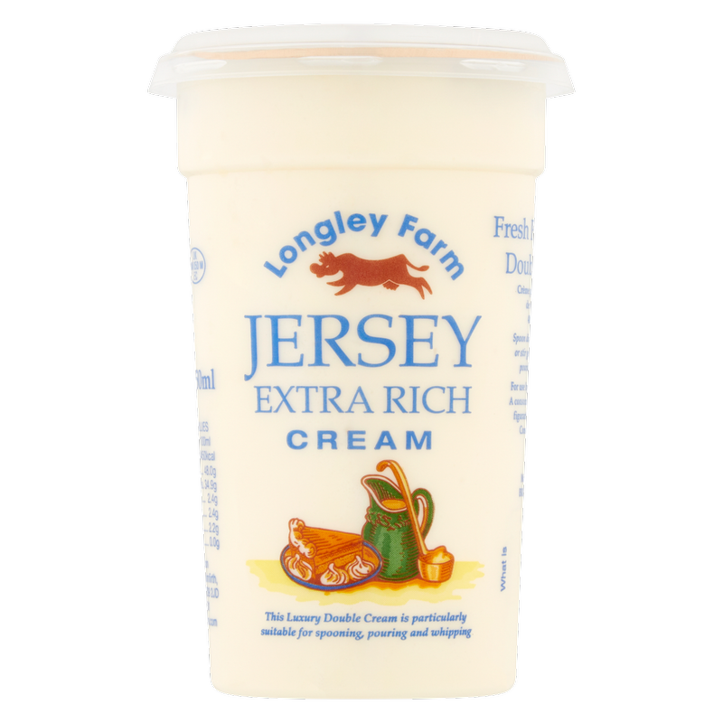 Longley Farm Extra Rich Jersey Cream, 250ml