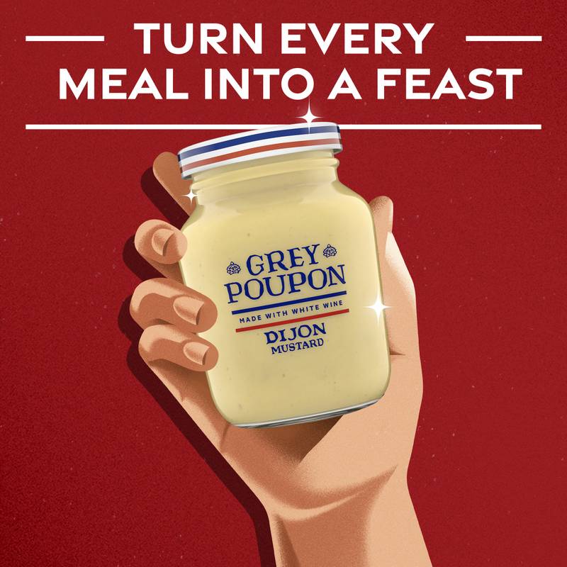 Grey Poupon Dijon Mustard, 8oz. 