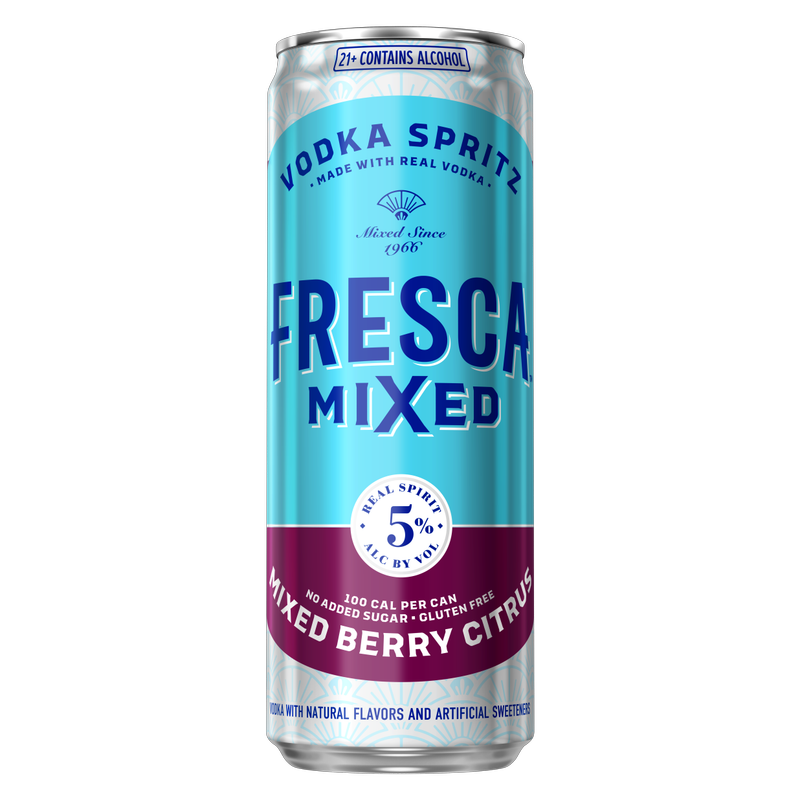 Fresca Mixed Vodka Spritz Berry Citrus Single 12oz Can 5% ABV