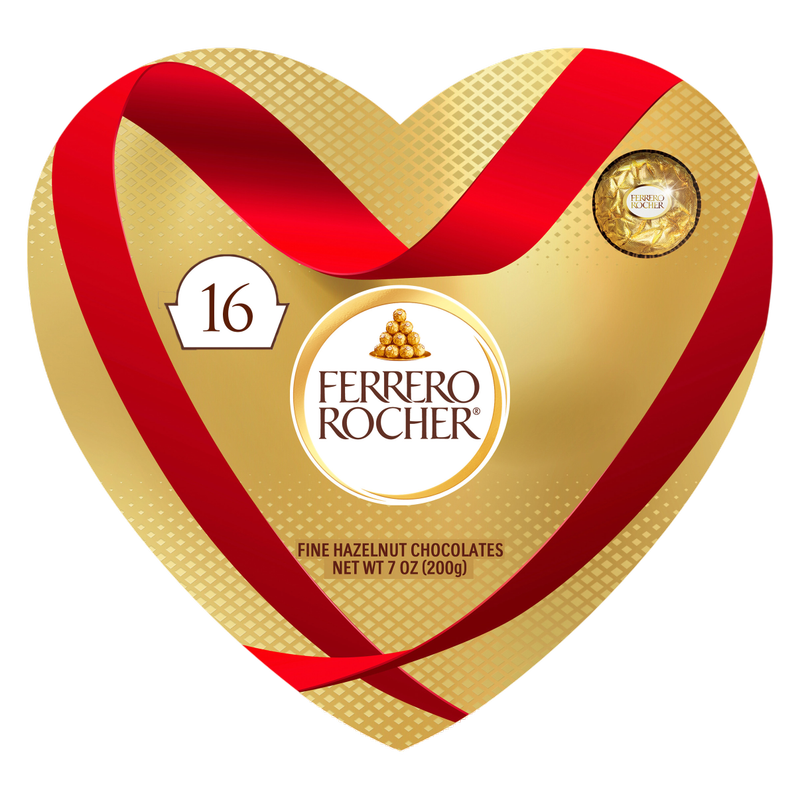 Ferrero Rocher Hazelnut Chocolate Heart, 16pc