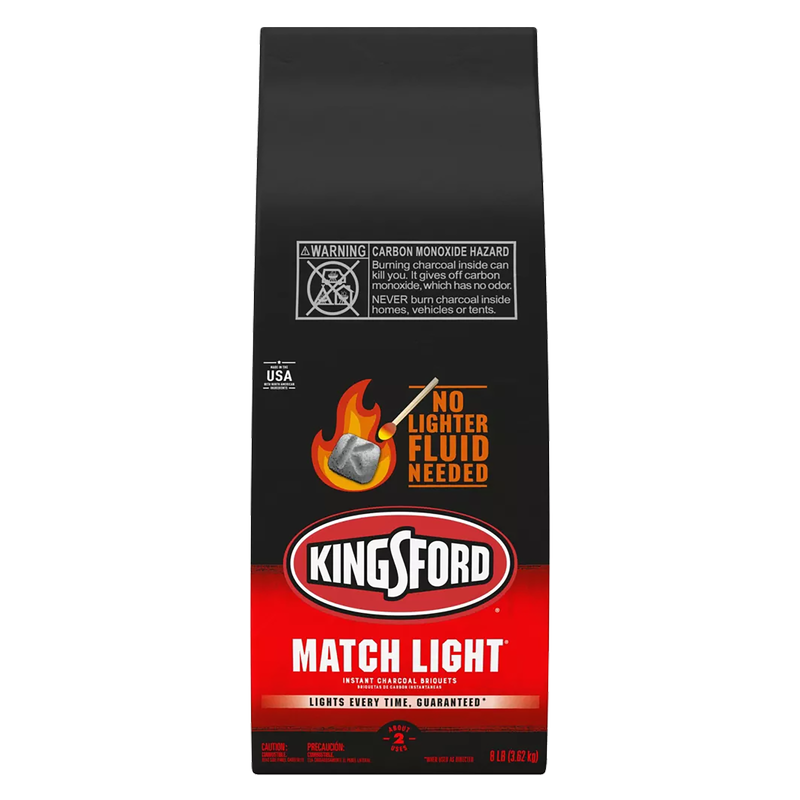 Kingsford Match Light BBQ Charcoal for Grilling - 8lbs
