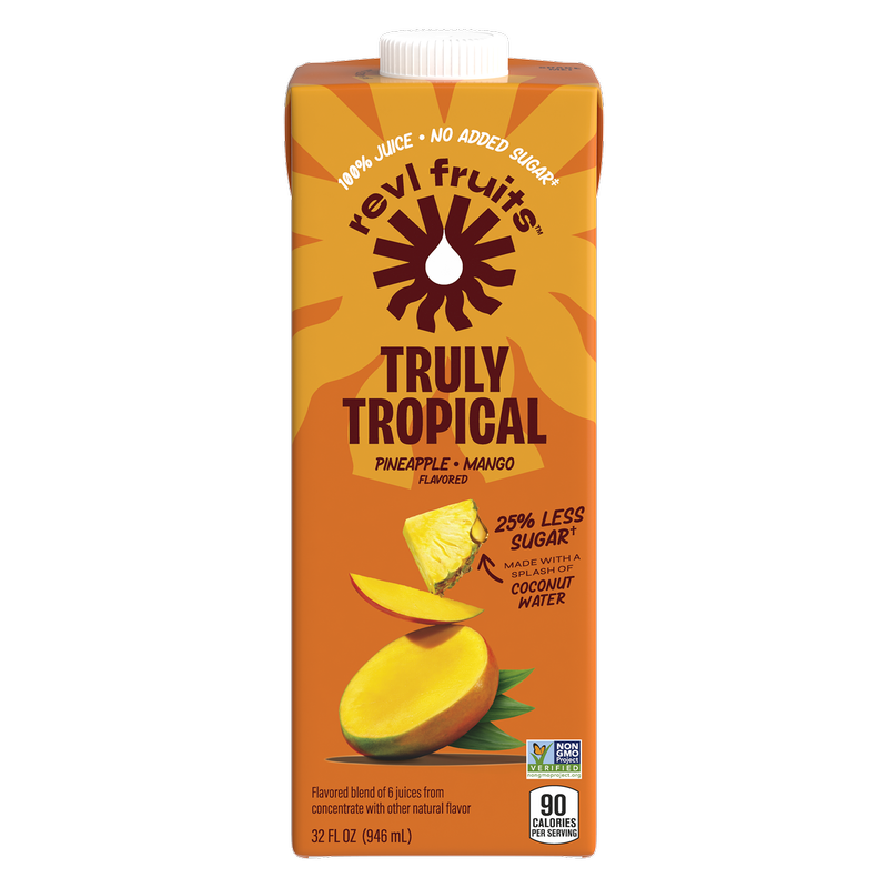 REVL Fruits 100% Juice Truly Tropical 32oz