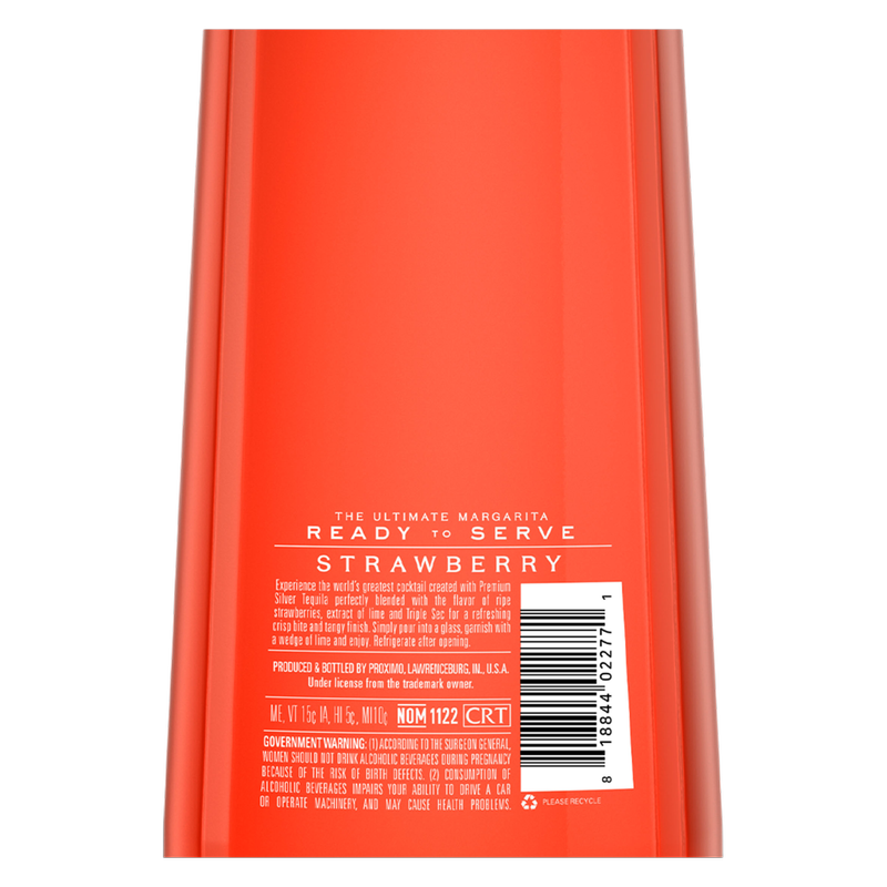 1800 The Ultimate Margarita Strawberry Ready to Drink Cocktail 1.75L 9.95% ABV
