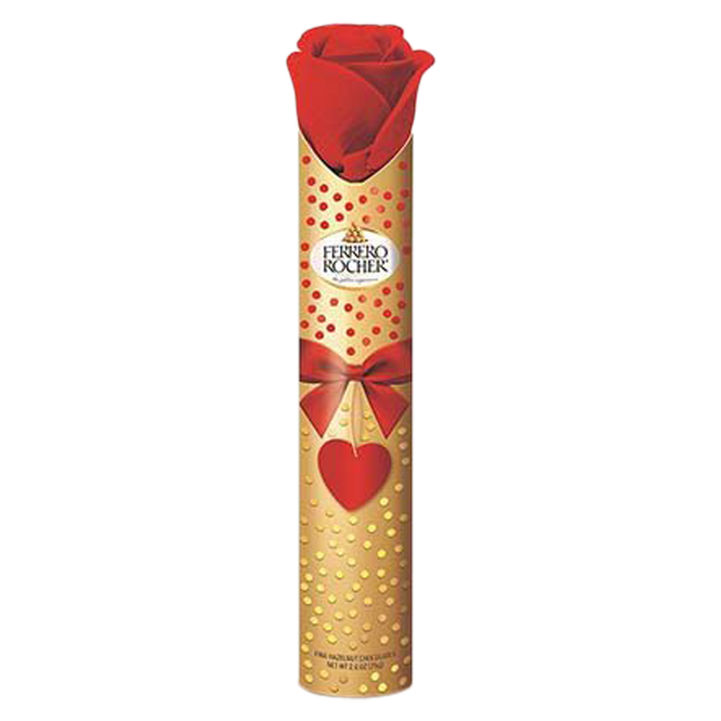 Ferrero Rocher Rose Tube 6pc 2.6oz