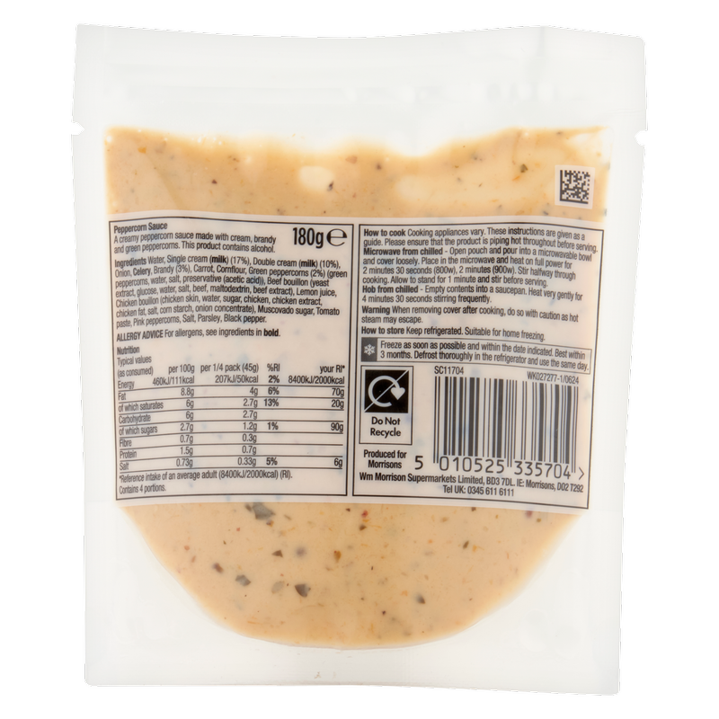 Morrisons Peppercorn Sauce, 180g