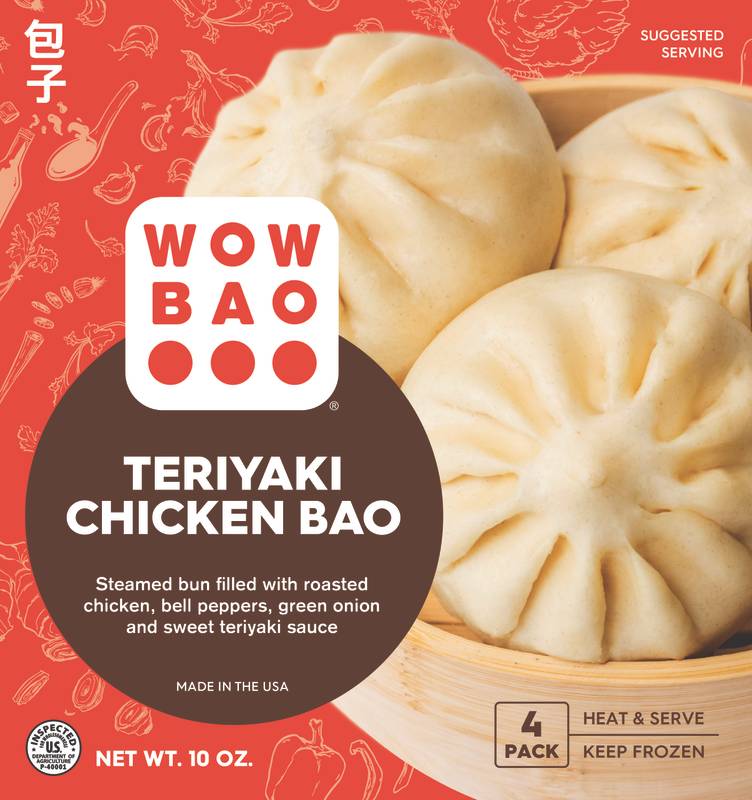 Wow Bao Teriyaki Chicken Bao, 4 Pack