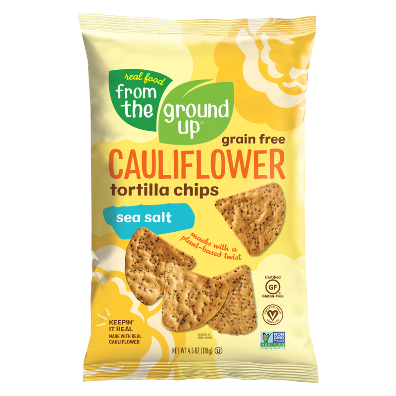 From the Ground Up Sea Salt Cauliflower Tortilla Chips 4.5oz