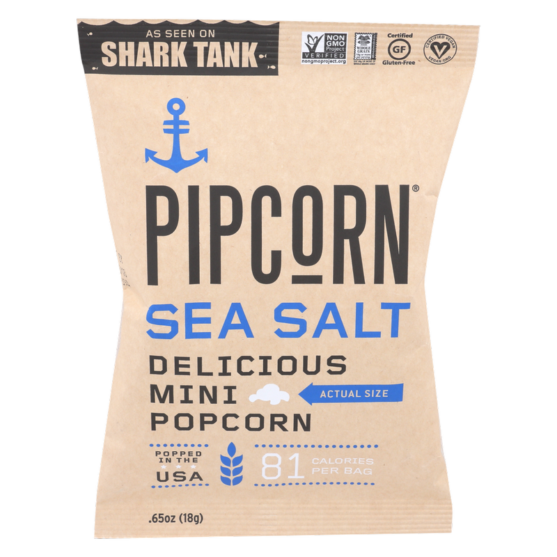 Pipcorn Sea Salt Popcorn 1oz