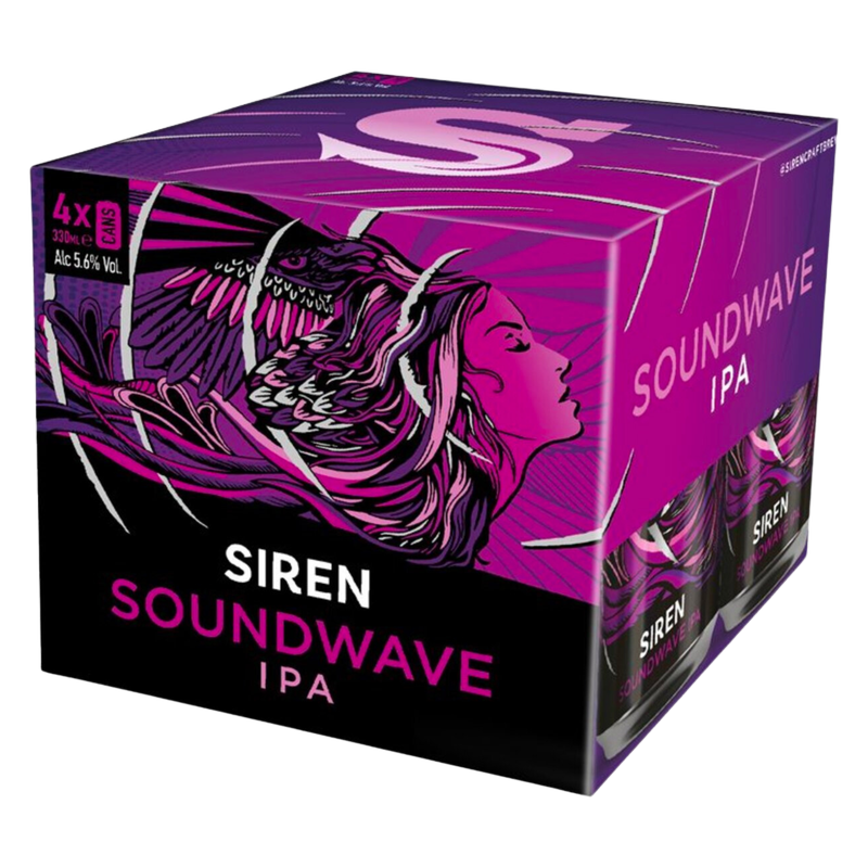 Siren Soundwave IPA, 4 x 330ml