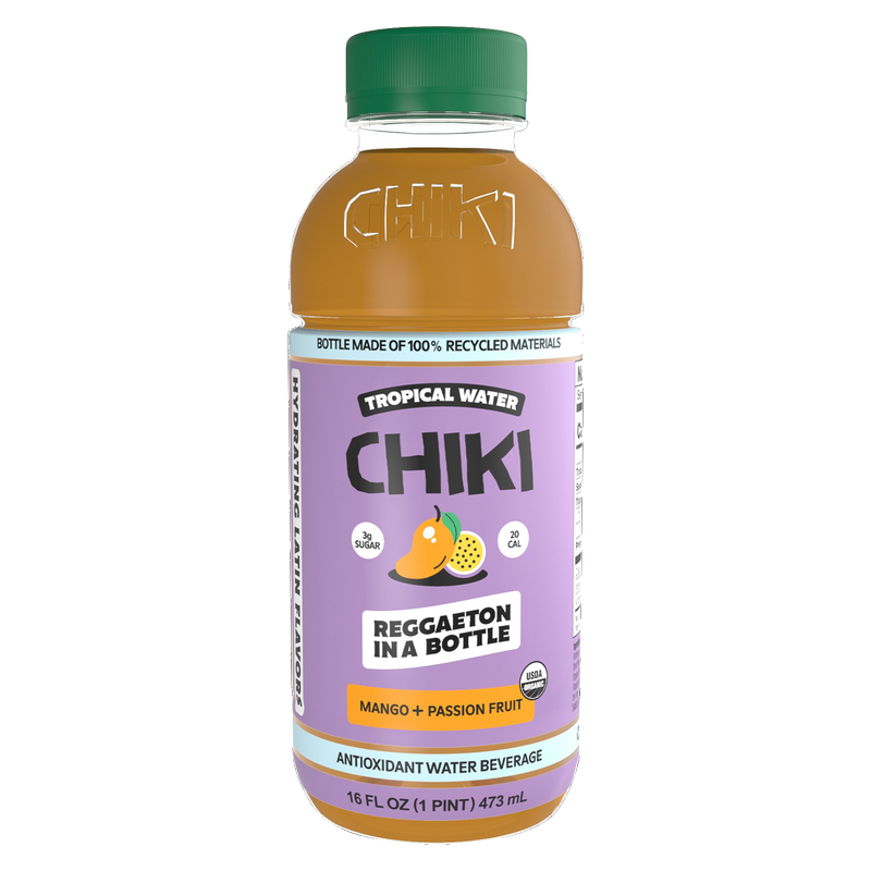 Chiki Chiki Boom Boom Mango Passion Fruit Organic Plant Based Tropical Water 16oz
