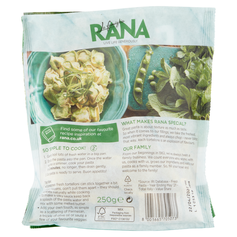 Rana Spinach & Ricotta Fresh Tortelloni, 250g