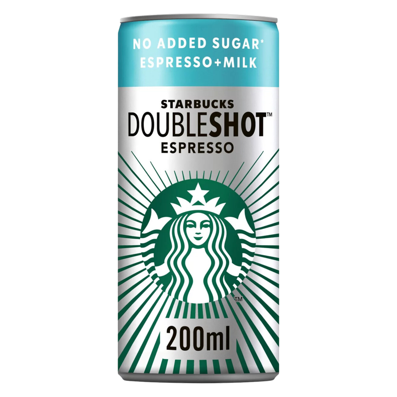 Starbucks Double Shot Espresso No Added Sugar, 200ml