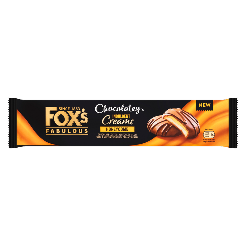 Fox's Chocolatey Indulgent Creams Honeycomb, 130g