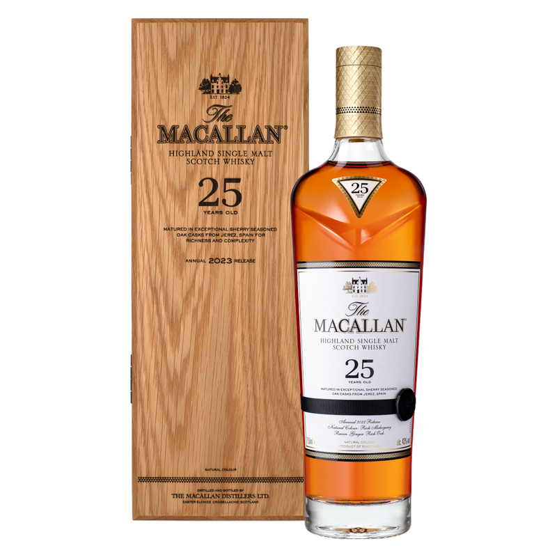 The Macallan 25 Years Old Sherry Oak Highland Single Malt Scotch Whisky 750ml