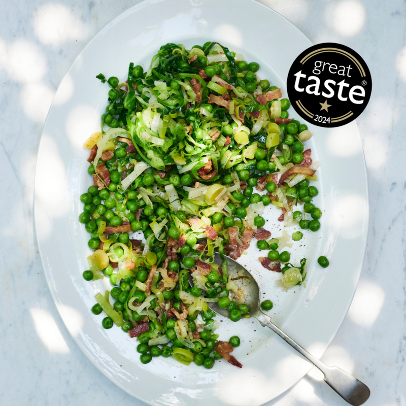 FieldGoods Peas, Leeks & Lardons - Side For Two, 300g