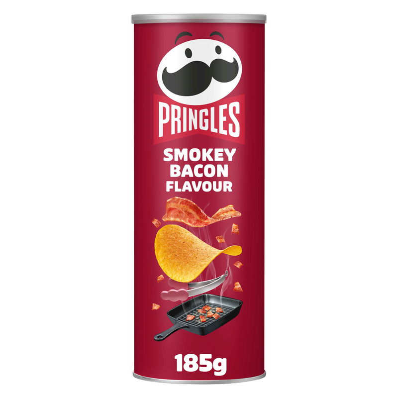 Pringles Smokey Bacon, 185g