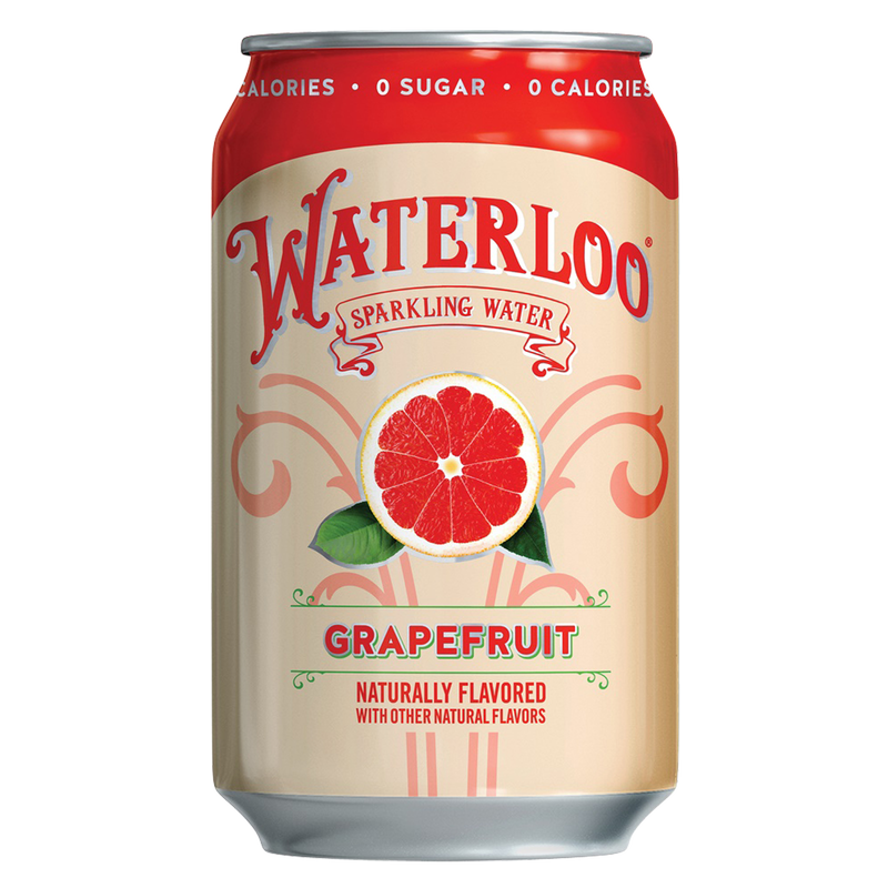 Waterloo Grapefruit Sparkling Water 12oz Can