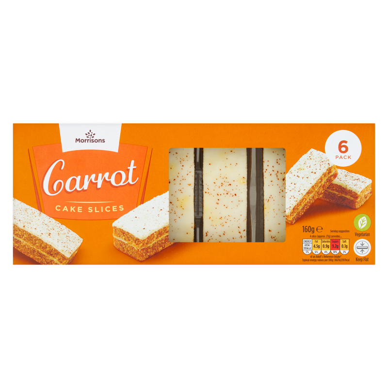 Morrisons 6 Carrot Cake Slices, 160g