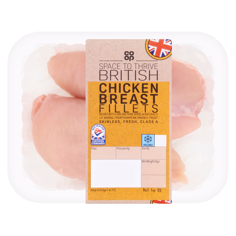 Co-op British 2 Chicken Breast Fillets, 300g